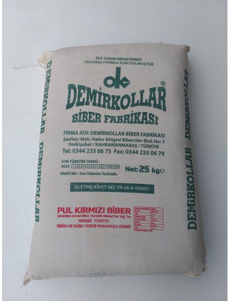 PUL BİBER DEMİRKOLLAR  25 KG